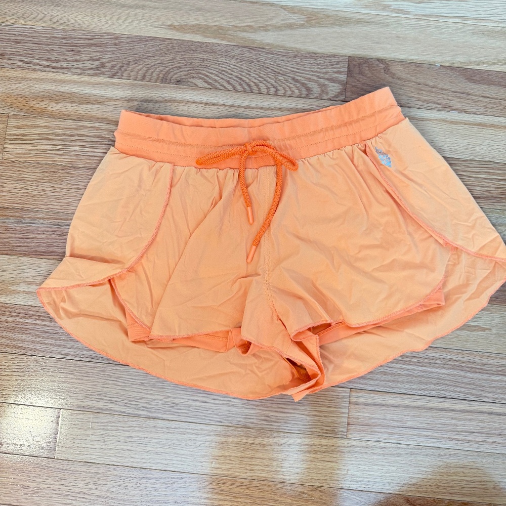 Free People Movement Orange Athletic Shorts